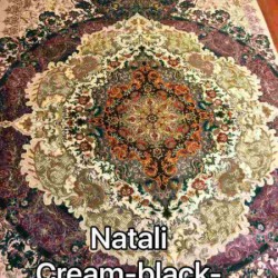 Иранский ковер Diba Carpet Natali cream-black-brown  - высокое качество по лучшей цене в Украине