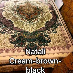 Иранский ковер Diba Carpet Natali cream-brown-black  - высокое качество по лучшей цене в Украине