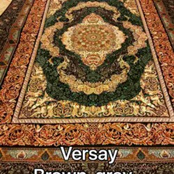 Иранский ковер Diba Carpet Versay brown-gray-redlight  - высокое качество по лучшей цене в Украине