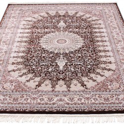 Високощільний килим Esfahan 4996A d.brown-ivory  - Висока якість за найкращою ціною в Україні