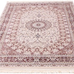 Високощільний килим Esfahan 4996A ivory-d.red  - Висока якість за найкращою ціною в Україні
