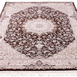 Високощільний килим Esfahan 7786A d.brown-ivory  - Висока якість за найкращою ціною в Україні