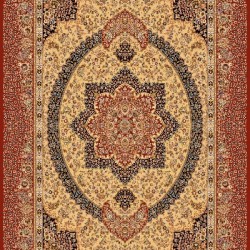 Иранский ковер Marshad Carpet 3053 Dark Yellow Dark Red  - высокое качество по лучшей цене в Украине