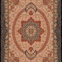 Иранский ковер Marshad Carpet 3053 Pink Black  - высокое качество по лучшей цене в Украине