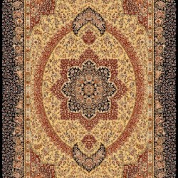 Иранский ковер Marshad Carpet 3053 Dark Yellow Black  - высокое качество по лучшей цене в Украине