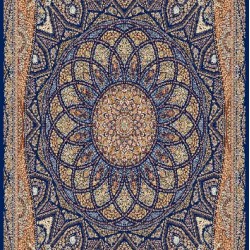 Иранский ковер Marshad Carpet 3055 Dark Blue  - высокое качество по лучшей цене в Украине