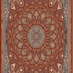 Иранский ковер Marshad Carpet 3055 Dark Red  - высокое качество по лучшей цене в Украине