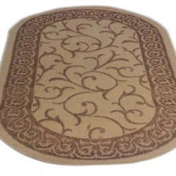 Безворсовий килим Sisal 00014 cream-gold  - Висока якість за найкращою ціною в Україні
