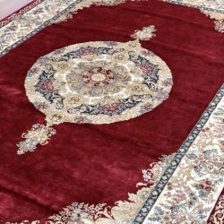 Бамбуковый ковер ELEXUS HEREKE ML749 BORDO  - высокое качество по лучшей цене в Украине