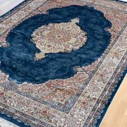 Бамбуковый ковер ELEXUS HEREKE YY081 KOYU NAVI  - высокое качество по лучшей цене в Украине