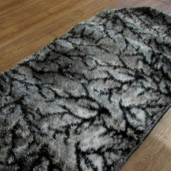 Високоворсний килим 3D Polyester B111 GREY-BLACK  - Висока якість за найкращою ціною в Україні
