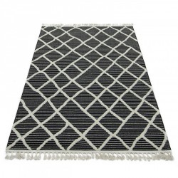 Синтетичний килим Bilbao Y619A ANTRASIT/WHITE  - Висока якість за найкращою ціною в Україні
