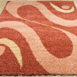 Високоворсний килим Shaggy 0731 terracotta  - Висока якість за найкращою ціною в Україні