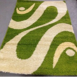 Високоворсний килим Shaggy 0731 зелений  - Висока якість за найкращою ціною в Україні