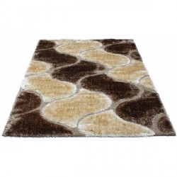 Високоворсний килим Therapy 6663A p.brown-p.beige  - Висока якість за найкращою ціною в Україні