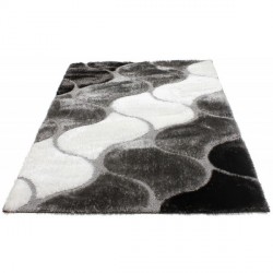 Високоворсний килим Therapy 6663A p.grey-p.white  - Висока якість за найкращою ціною в Україні