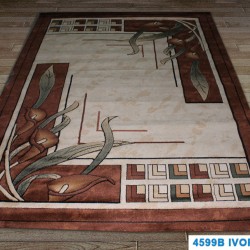 Синтетичний килим Festival 4599B ivory-d.brown  - Висока якість за найкращою ціною в Україні