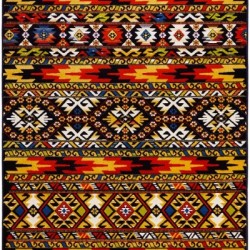 Синтетичний килим Kamal Navy-Blue  - Висока якість за найкращою ціною в Україні