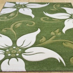 Синтетичний килим Legenda 0331 ромашка зелений  - Висока якість за найкращою ціною в Україні