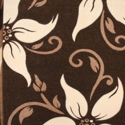 Синтетический ковер Legenda 0331 ромашка коричневый  - высокое качество по лучшей цене в Украине
