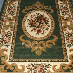 Синтетичний килим Liliya 0590 зелений  - Висока якість за найкращою ціною в Україні