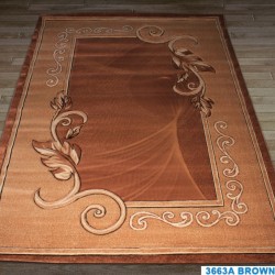 Синтетичний килим Nidal 3663A brown-hardal  - Висока якість за найкращою ціною в Україні