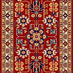 Иранский ковер Pazirik Mehraban D.Red  - высокое качество по лучшей цене в Украине