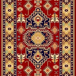 Иранский ковер Pazirik Touba D.Red  - высокое качество по лучшей цене в Украине