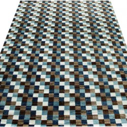 Синтетичний килим Pesan W2313 ivory-blue  - Висока якість за найкращою ціною в Україні