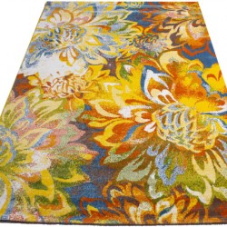 Синтетичний килим Texas Al14B Yellow-White  - Висока якість за найкращою ціною в Україні