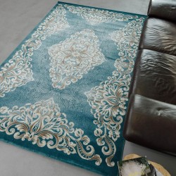 Синтетичний килим Vogue AG72A turkuaz-d.beige  - Висока якість за найкращою ціною в Україні