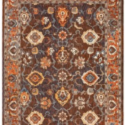 Шерстяний килим NATURAL Passion 3853A Brown-Dark Yellow  - Висока якість за найкращою ціною в Україні