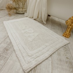 Килим для ванної Woven Rug 80052 White  - Висока якість за найкращою ціною в Україні