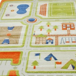Детская ковровая дорожка Daisy Fulya 8c44b orange  - высокое качество по лучшей цене в Украине