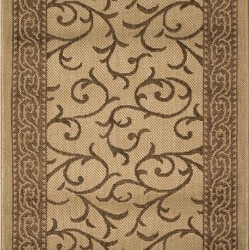 Безворсова килимова доріжка Sisal 014 beige-gold  - Висока якість за найкращою ціною в Україні
