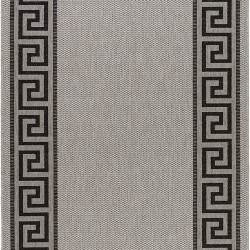 Безворсова килимова доріжка Natura 20014 Silver-Black  - Висока якість за найкращою ціною в Україні