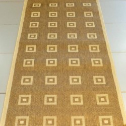 Безворсова килимова доріжка Sisal 012 GOLD-BEIGE  - Висока якість за найкращою ціною в Україні