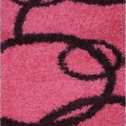 Високоворсна килимова доріжка Shaggy Gold 8018 pink  - Висока якість за найкращою ціною в Україні