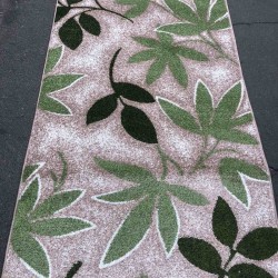 Синтетична килимова доріжка KIWI 02628A Beige/L.Green  - Висока якість за найкращою ціною в Україні