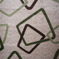Синтетична килимова доріжка KIWI 02589A D.Green/D.Brown  - Висока якість за найкращою ціною в Україні