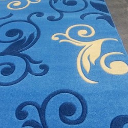 Синтетическая ковровая дорожка Legenda 0391 синий  - высокое качество по лучшей цене в Украине