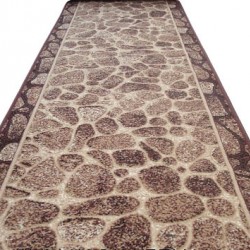 Синтетична килимова доріжка Silver  / Gold Rada 307-12 Kamni New brown  - Висока якість за найкращою ціною в Україні