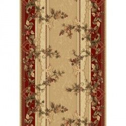 Синтетична килимова доріжка Selena / Lotos 580-120 red  - Висока якість за найкращою ціною в Україні