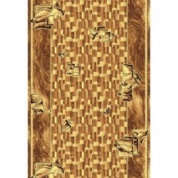 Синтетична килимова доріжка Silver  / Gold Rada 306-12 brown  - Висока якість за найкращою ціною в Україні