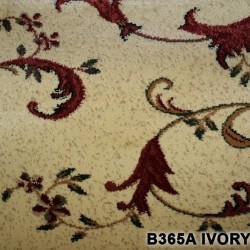 Синтетична килимова доріжка Super Elmas B365A ivory-d.red  - Висока якість за найкращою ціною в Україні