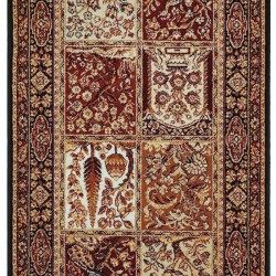Шерстяная ковровая дорожка Isfahan Timor black  - высокое качество по лучшей цене в Украине