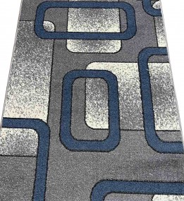 Синтетическая ковровая дорожка AQUA 02574E BLUE/L.GREY
