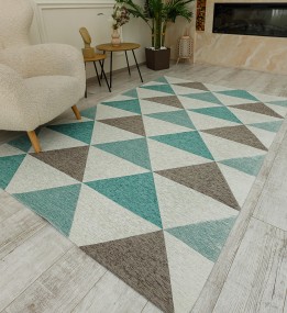 Синтетичний килим ALMINA 131701 2-grey/turkuaz 