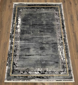 Бамбуковий килим COUTURE 0867C , BLACK ANTHRACITE