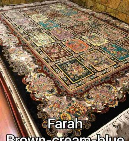 Иранский ковер Diba Carpet farah brown cream-blue
